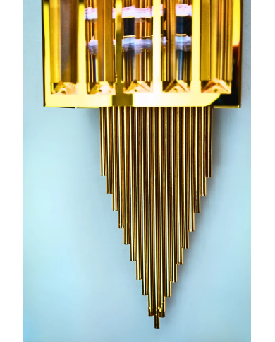 Pramit Gold Duvar Aplik Pilli Ve Elektrikli Ledli Duvar Aplik, Tak Çalıştır, 1 Adet