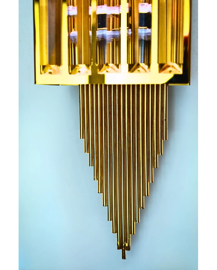 Pramit Gold Duvar Aplik Pilli Ve Elektrikli Ledli Duvar Aplik, Tak Çalıştır, 1 Adet